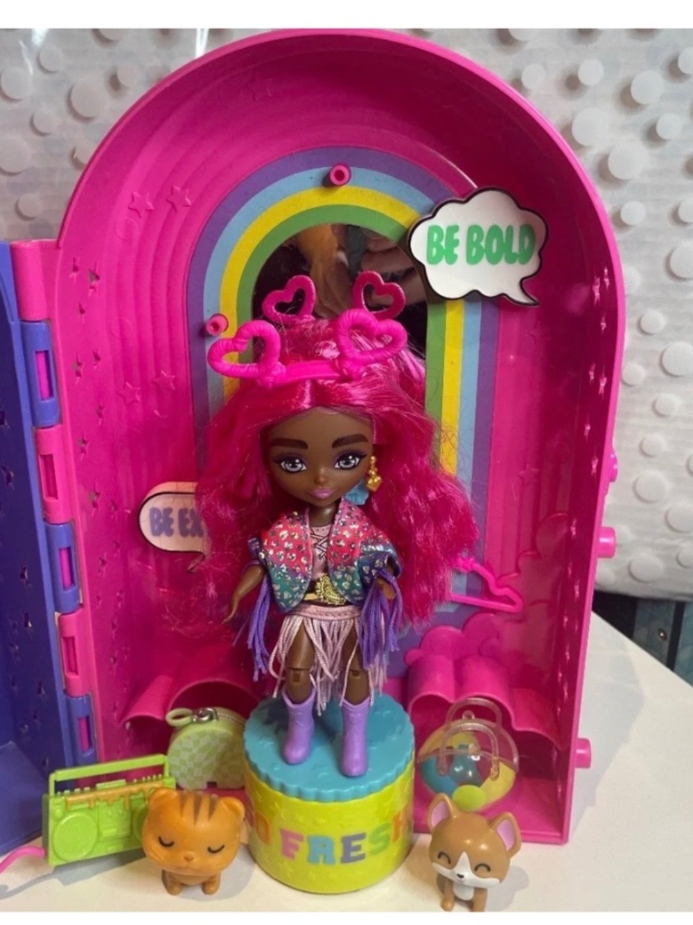Barbie Extra 🛍️Mini Doll Fashion Boutique Closet with 🐶 Pets